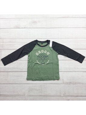Star Wars Jumping Beans Grogu Long Sleeve Boys Graphic Tee NWT 3T